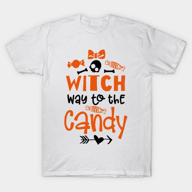 Witch way to the Candy T-Shirt by danydesign